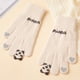 thumbnail image 4 of 2 pares de guantes de invierno cálidos para mujer con pantalla táctil, guantes térmicos de punto con forro polar de lana para clima frío, 4 of 6