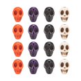 thumbnail image 2 of 200Pcs 4 Colors Dyed Synthetic Turquoise Beads Strands Skull Mixed Color 8x6x7mm Hole: 1mm 50Pcs/Color, 2 of 7