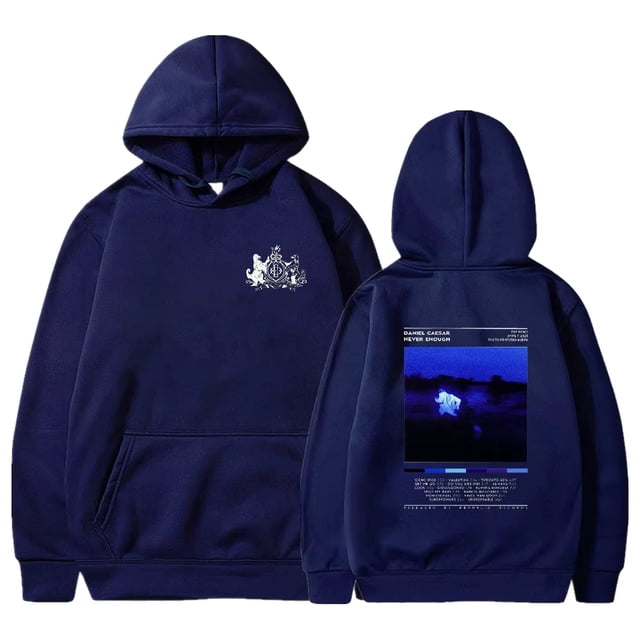 Chandail Daniel Caesar Never Enough Unisexe à Col Rond à Manches Longues Mode Urbaine Femmes Hommes Vêtements Mode,TTP,Marine