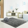 thumbnail image 1 of Gymax 4 x 6 FT Faux Fur Soft Shag Area Rug Fluffy Throw Carpet Non-slip Home Grey, 1 of 10