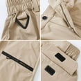 thumbnail image 6 of Xidunhg Women's Hiking Cargo Shorts Quick Dry Nylon Shorts Summer Travel Active Golf Shorts with 6 Pockets Water Resistant Light Khaki L, 6 of 9