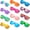 12 Clear Color Frame/Neon Mirrored, variant on 12/24 Pack Wholesale Retro Neon Colors Party Favor Supplies Unisex Sunglasses Bulk for Adults Teens, UV400 Protection 12 Color Frame/Neon Mirrored,Muticolor