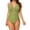 Green, variant on Clearance under $5 JINMGG Summer Womens Plus Size Clearance Women with Chest Pad without Underwire Solid Deep V One-piece Swimsuit Khaki S