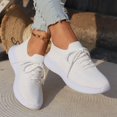 thumbnail image 3 of Women Thick-Soled Solid Sneakers Casual Mesh Walking Shoes Lightweight Sport Shoes Tennis Sneakers for Women Stylish, 3 of 8