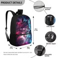 thumbnail image 2 of Yuyamidu Cool Wolf Kids Backpack Set of 3 with Lunch Box Kids 5th Grade 3 in 1 Big Capacity School Book Bag Set for Boys Ages 8-11 Insulated Lunch Bag for High School Student School Pencil Bags, 2 of 7