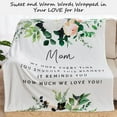 thumbnail image 2 of Blanket for Mom Super Soft Warm and Comfy, Mom Birthday from Daughter Son, I Love You Mothers Throw Blanket 60" x 50", White, 2 of 5