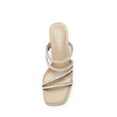 thumbnail image 3 of DREAM PAIRS Women's Strappy Heels Block Open Toe Low Heel Chunky Mules Sandals Dress Shoes, 3 of 5