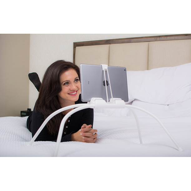 Tablift (White)Tablet Stand for the Bed, Sofa, or Any Uneven Surface