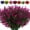 Fuchsia, variant on 8 Bundles Artificial Lavender Flowers Outdoor UV Resistant Fake Plastic Flowers Faux Plastic Shrubs for Indoor Outdoor Window Home Garden Decoration (Red)