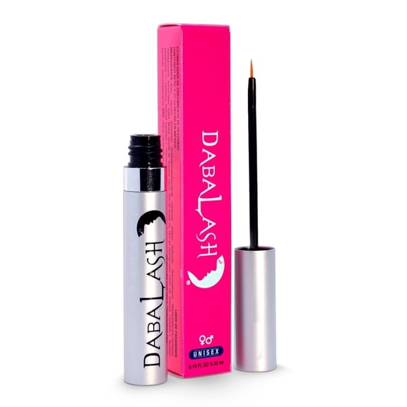 DABALASH Professional Eyelash & Eyebrow Strengthening Serum with Castor Oil, Lash & Brow Care Serum for Fuller, Thicker-Looking Hair, 0.18 oz