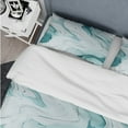 thumbnail image 4 of Designart "Zen Harmony In Light Green Marble" Marble Bedding Covert Set - Glam Bed Set With 2 Shams, 4 of 5