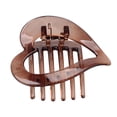 thumbnail image 3 of Elegantes pinzas para el cabello con forma de amor Updo Hairgrip Horquilla antideslizante Mujeres duraderas con estilo para aniversario Todos los Marrón Soledad Clip de pelo de las mujeres, 3 of 9