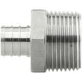 thumbnail image 2 of Boshart PEX x MPT Adapter - Stainless Steel, Durable - 3/4" x 1", 2 of 2