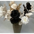 thumbnail image 4 of 8 flores artificiales de rosas artificiales de seda con tallos, utilizadas para bricolaje, ramo de boda, centro de mesa, decoración del hogar y al aire libre (color champán), 4 of 5