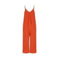 thumbnail image 4 of Maean Women's Wide Leg Jumpsuit Dress Flowy V Neck Spaghetti Strap Rompers Casual Long Pants with Pockets, 4 of 4