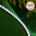 thumbnail image 6 of 3mm Moissanite 925 Sterling Silver 18k Gold Plated Moissanite Tennis Chain Bracelet - Elegant Hand Chain For Mother's Day, Anniversary, Birthday Party - Luxury Gift, 6 of 9