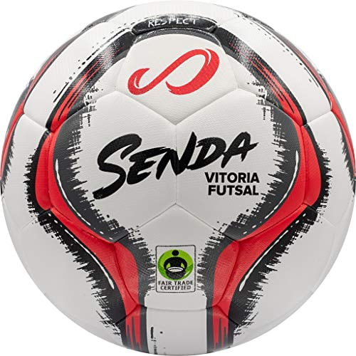 Fair Trade Certified SFT1011-4RD Senda Athletics Inc Red/Grey Senda Vitoria Match Futsal Ball Size 4 Ages 13 & Up