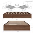 thumbnail image 4 of Nexera Alibi 3 Drawer Storage Bed, Walnut, 4 of 8