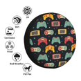 thumbnail image 4 of Honeii Retro Video Game Print Tire Covers, Waterproof Anti-UV Sun Snow Rain Tire Covers for Trailers, RV, Camper, SUV, Truck-15 inch, 4 of 6