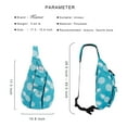 thumbnail image 4 of HAWEE Sling Bag Sling Crossbody Bag Daypack Lightweight with Adjustable Shoulder Strap Travel Hiking Men Women, 4 of 8