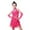 00-Hot Pink623, variant on Girls Latin Dance Fringe Dress Sleeveless Tassel Flapper Dress Outfits, Sizes 18M-6Y