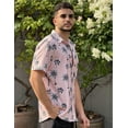 thumbnail image 3 of COOFANDY Mens Hawaiian Shirt Short Sleeve Floral Button Down Shirts Summer Tropical Beach Shirts, 3 of 6