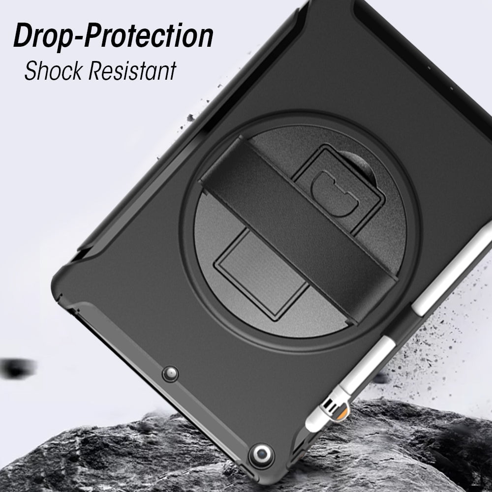 AMZER TUFFEN Case for iPad 10.2/ iPad 8th Gen, Military Grade ShockProof Kids Friendly 3 Layer Case , Apple Pencil Slot for 10.2 inch iPad 7th Gen, iPad 8th Gen 2020