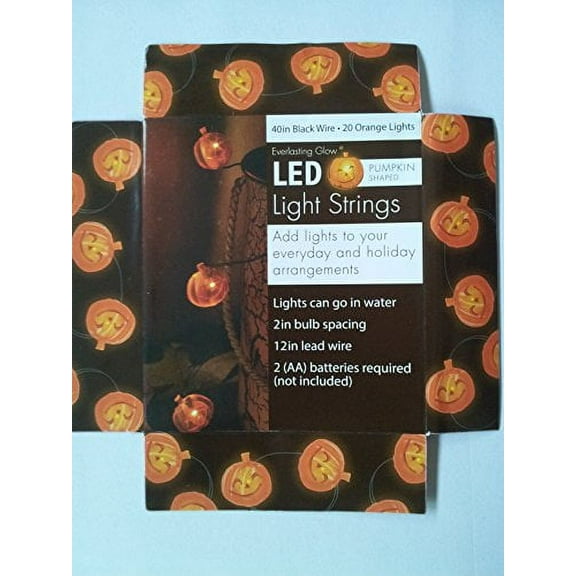 Everlasting Glow 40" Orange Acrylic Pumpkin Mic Christmas, 8InL x 10InW x 6.25InH