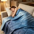 thumbnail image 7 of SUYOLL A Soft Gradient Summer Cooling Blanket Comforter For Cozy Nights And Light Sleep Lightweight Comfortable Have a Nice Sleep, 7 of 7