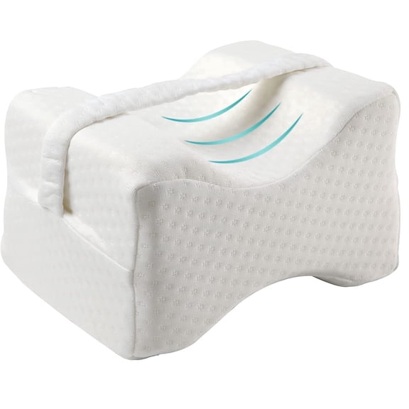 CARTIZMA Orthopedic Knee Pillow for Side Sleepers, Memory Foam Leg Support