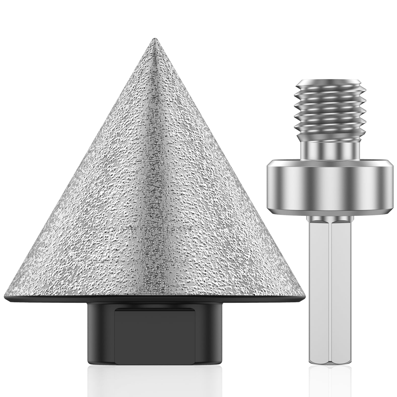 BOBASH Diamond Beveling Chamfer Bit 5/8"11 Thread Diamond Countersink Drill Bit Enlarging