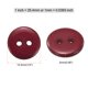 thumbnail image 2 of Botón de costura Uxcell 10Pcs 1/2" (12.5mm) 2 agujeros de resina botones de reemplazo de manualidades, rojo oscuro, 2 of 5