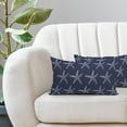 thumbnail image 5 of Navy Bllue Starfish Lumbar Pillow Covers 12X20 Inch Coastal Beach Nautical Couch Pillow Cases Summer Ocean Linen Throw Pillows Set Of 2 Home Decor For Living Room Bedroom Cushion Outdoor, 5 of 6