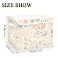 thumbnail image 5 of Yayeee Collapsible Cube Storage Bin with Lid Fabric Closet Decorative Basket with Handles, Forest Pastel, 5 of 7