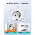 thumbnail image 4 of 2 Pack Europe to US Plug Adapter,European to USA Adapter, American Outlet Plug Adapter, EU to US Adapter, Europe to USA Travel Plug Converter, 4 of 4