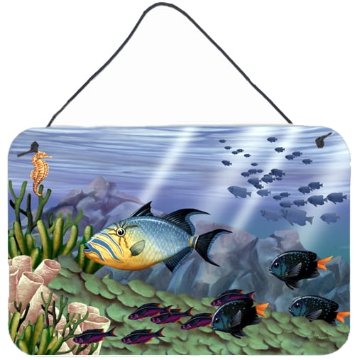 Carolines Treasures PTW2035DS812 Undersea Fantasy 10 Wall or Door Hanging Prints  8x12 multicolor