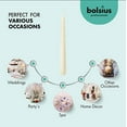thumbnail image 4 of BOLSIUS Ivory Taper Candles 100 Count Bulk Pack - 10 Inch Dinner Candle Set - 7+ Burn Hours - Premium European Quality - Smooth Flame - 100% Cotton Wick - Smokeless & Dripless Household Candlesticks, 4 of 9