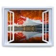 thumbnail image 1 of Tapiz de pared con diseño de ventana, 150 x 130 cm, microtela, fibra, 1 of 2