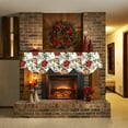thumbnail image 4 of PRETXORVE Christmas Decorations, Christmas Ornaments, Winter Christmas Fireplace Mantel Background Cloth, Holiday Decoration Fireplace Scarf, 4 of 6