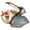 Gray, variant on Pelican Statue Candy Dish Tray, Decorative Resin Key Holder Bowl, Animal Storage Tray for Entryway Table, Desk Organizer, Home Decor Gift (8.5 x 8.3 x 4.7 inch), Gray