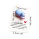 thumbnail image 3 of Figurita de bolsillo con hipopótamo sonriente de resina adorable - tarjeta de cartera de bendición inspiradora, mini regalo de plástico azul, 3,54x2,36 pulgadas, 1 pack, 3 of 6