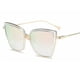 thumbnail image 1 of Gafas de sol reflectantes con forma de ojo de gato, PC y materiales metálicos que combinan con todo, con personalidad a la moda, 1 of 5