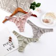 thumbnail image 4 of Lencería Sexy para mujer/bragas Sexy de encaje de Cintura baja/bragas transpirables cómodas sin costuras con moño M-Xlpangjing, 4 of 4