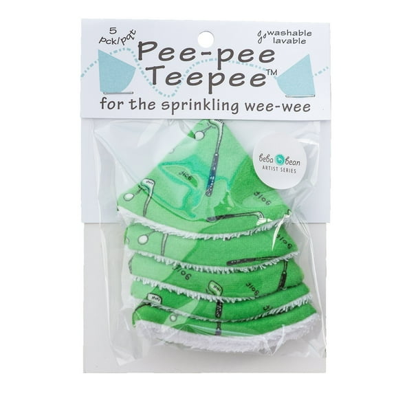 Beba Bean Pee-Pee Teepee Golf Green - Cello Bag, 5 Golf Teepees