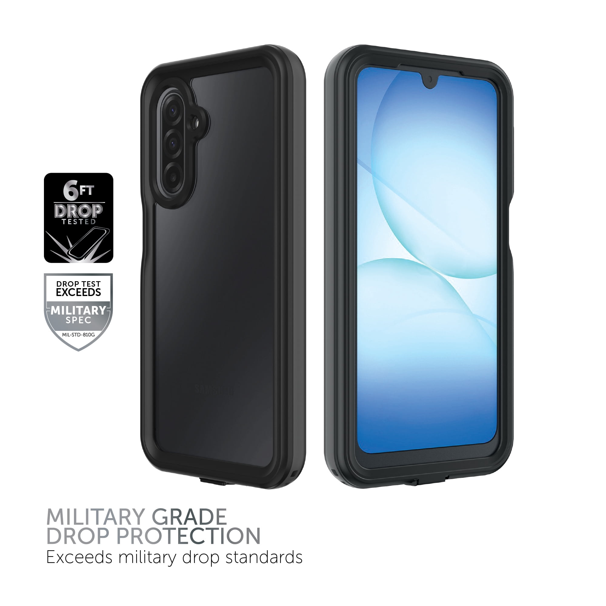 Body Glove Tidal Waterproof Phone Case for Samsung Galaxy A17 5G - Black/Gray