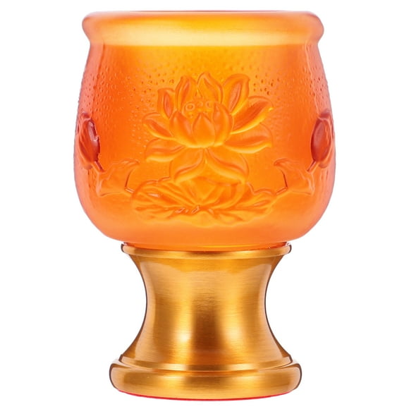 Elegante copa de aleación vintage para el hogar, copa de ofrendas para el templo, para rituales de adoración, copa de adoración fácil de limpiar, copa de ofrenda decorativa