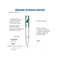 thumbnail image 5 of Pluma Verrugas Pecas Lunares Blanco con Verde Lab.G, 5 of 5