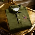 thumbnail image 2 of 250th Anniversary Polo Shirts for Men Patriotic Flag USA Retro 1776-2026 Print Casual Collared Tee for Independence Day and Celebrations, 2 of 6