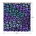 thumbnail image 4 of Abstract Animal Print Shower Curtain - Premium Texture Polyester - Waterproof & Quick Dry - Includes 12 Hooks - Dynamic Aesthetic Bath Decor, 4 of 4