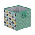 thumbnail image 5 of Bacati - Elephants Nursery Storage Items, Mint/Yellow/Grey, 5 of 27